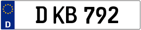 Trailer License Plate